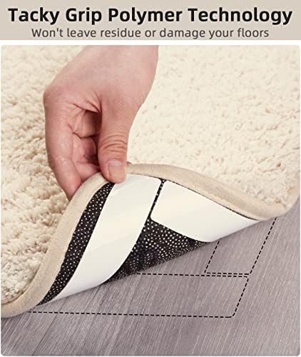 Gripper for reg, 12 пакувања што не се лизгаат влошки за влечење за подови од дрвени предмети, анти -лизгачки килими за килими за килими, ленти за килим за да се спречат лизга