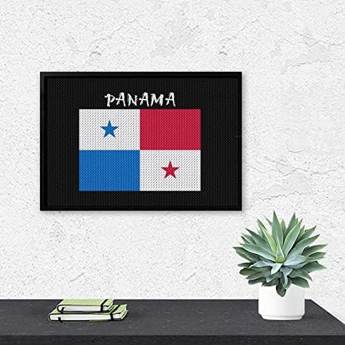 Знаме На Панама Дијамант Сликарство Колекции 5D DIY Целосна Вежба Кристал Уметност Ѕид Декор за Возрасни 8x12