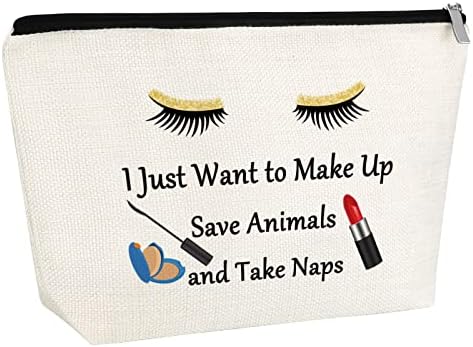 Подарок За Љубителите На животни За Женска Торба За Шминка Смешни Подароци За Ветеринар Подарок За Спасување Животни За Девојчиња Козметичка Торба