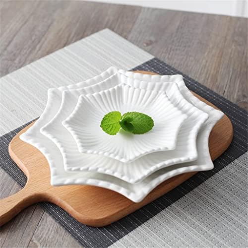 Yxbdn керамика октагонална чинија за сервирање Декоративна порцеланска вечера чинија за салата за салата за салата за салата