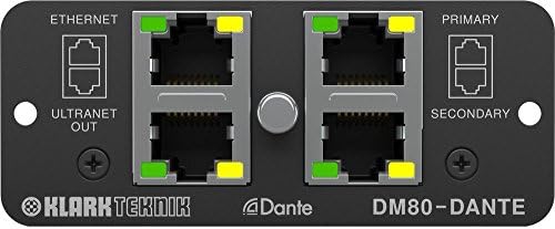 Кларк Текник Данте Експанзија Модул со 16 х 32 Канали, Дополнителни УЛТРАНЕТ Аудио Вмрежување И Етернет Конекција