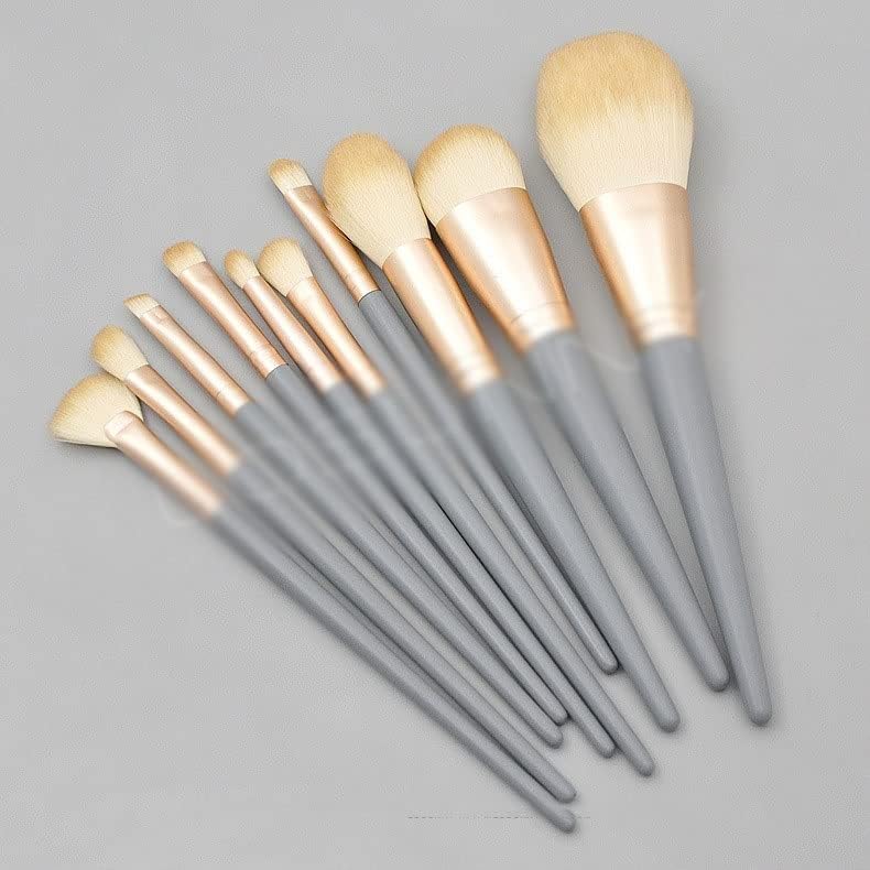 Орев 10 дрвена рачка четка за шминка постави мат алатки за шминка за шминка во прав