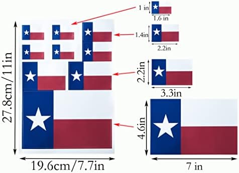 HSQCEZ 3 пакет со знамето на Тексас -тактички знамиња на Тексас рефлексивни винилни налепници за автомобили, налепници за возила браник