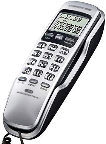 Телефон без лого, ретро-фиксни телефонски стил во западен стил, со дигитално складирање, монтиран wallид, функција за намалување на бучавата