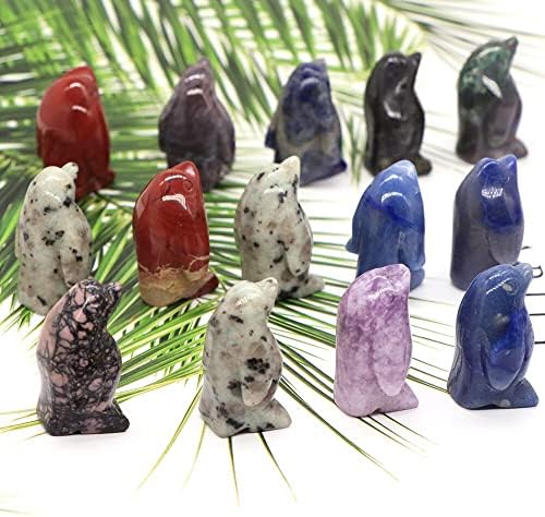HXSCOO 1,5 фигура природни камења врежани лековити кристали животни статуа Спална соба декор Реики кварц фигури занаетчиски украс