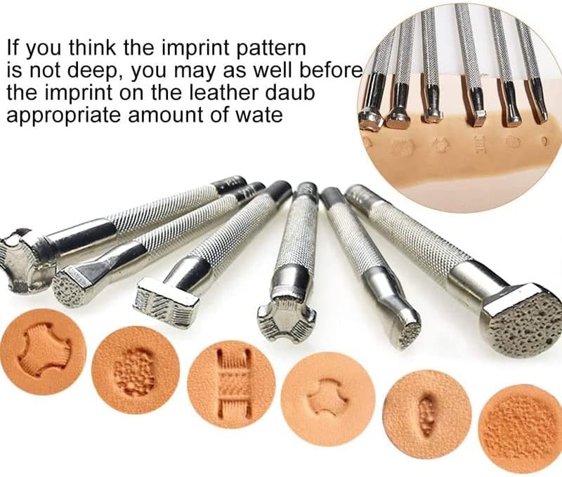 Kaobuy 1set Професионална кожна занаетчиска алатка комплет рака за шиење за шиење за шиење на шевовите за резба со кожни додатоци