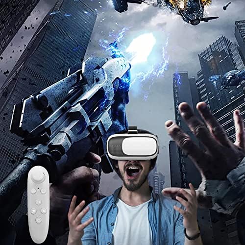 VR 3D паметни очила - Поставете ја рачката за играта безжична врска со Bluetooth/еден клуч за прилагодување на растојание од предметот