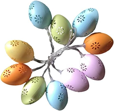 Абоофан јајца LED жица светла батерија оперирана шуплива јајца школки самовила светло декор за домашна забава Велигденско дрво за собирање 20 ламби