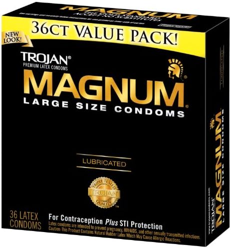 Тројански кондоми на магнум, подмачкани, големи, 36 брои