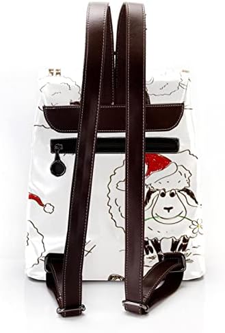 Пакет за патувања VBFOFBV за жени, пешачки ранец на отворено спортски рак, обичен дневен пакет, цртан филм животински овци Божиќ