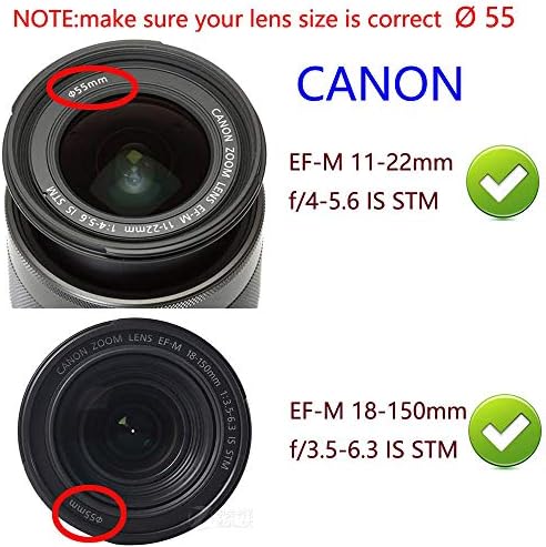 MaximalPower 55mm Snap-On Center-Pinch Lens Cap и Cap Keeper Leash for Canon Nikon Sony DSLR камери