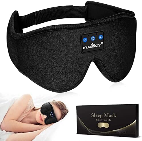 Музички Слушалки ЗА Спиење 3Д Блутут Лента ЗА Глава, Безжична Маска За Очи За Спиење Слушалки За Странични Прагови, Воздушен Сообраќај,