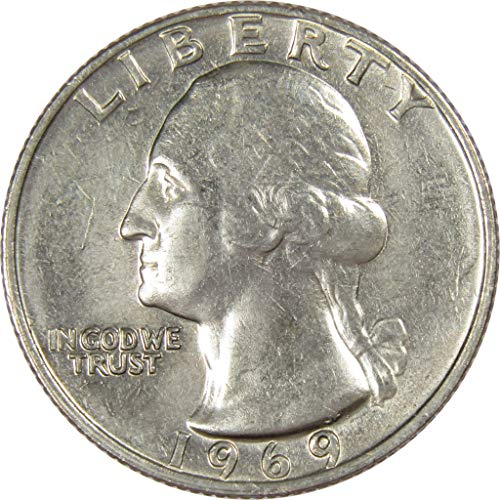 1969 Вашингтон КВАРТАЛ Бу Нециркулирани Нане Држава 25С Сад Монета Колекционерски