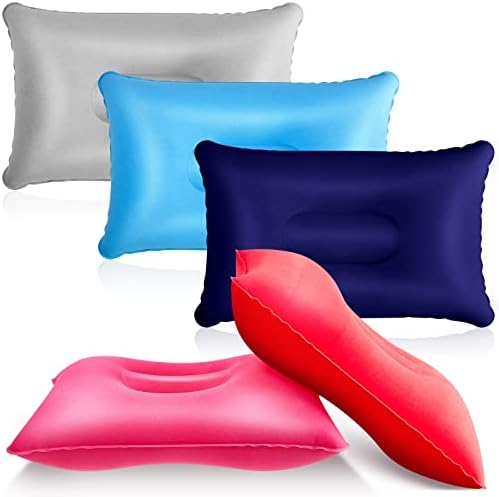 Maitys 5 парчиња надувување за надувување на перници за надувување Преносен компактен воздушен перница со перница за рак на ткаенина за кампување за кампување домашн?