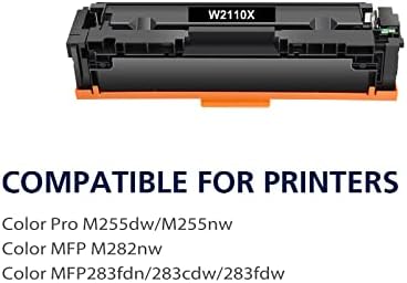 206x 206a Касети Со Црн Тонер Компатибилна Замена Со Висок Принос ЗА HP 206X 206A ЗА HP206X W2110X W2110A БОЈА MFP M283fdw M283cdw M283 Pro