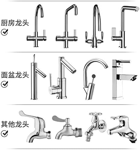 Adkhf Кујна Тапа Универзална Вода Млазница Три-брзина Излез На Вода Продолжувач 360-степен ротирачки Рог Туш