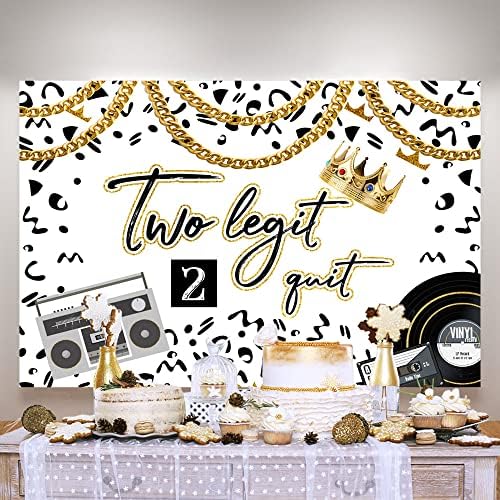 Ticuenicoa 5 × 3ft хип хоп 2 -ри роденденски позадини за момчиња два легитимни 2 откажани тематски забави банер wallидни украси