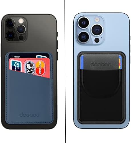 Паричник за телефонски картички Doeboe, држач за телефонски картички со налепница 3M, компатибилен со телефони на iPhone, Samsung и други