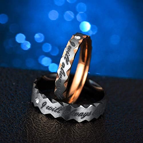 Ttndstore Rose Gold Познат бренд Циркон прстен 8мм полукружник три редови кристал 316L прстени за прсти за жени-68931