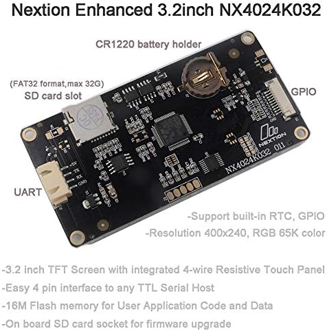 Nextion Подобрена 3,2 NX4024K032 w/случај јасно + USB до TTL адаптер
