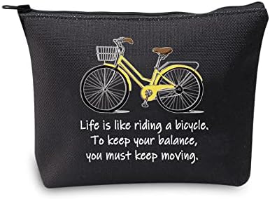 Мбмсо Велосипед Подароци Козметичка Торба Велосипед Шминка Торба Животот Е Како Возење Велосипед Патент Торбичка Велосипедист Подароци За Жени