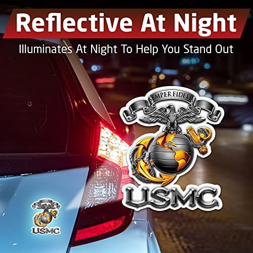 Воени декорации, покажете ја гордоста со нашите патриотски декорации на USMC-Semper Fididers, совршени за вашата кујна, автомобил,