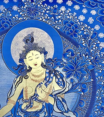 Кинеска култура Танга со високо-рачно насликани уметнички дела Буда сликарство тибетски будистички религии