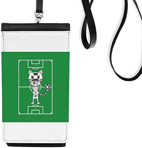 Корејски бел тигар мумички фудбалски телефон паричник чанта што виси мобилна торбичка црн џеб