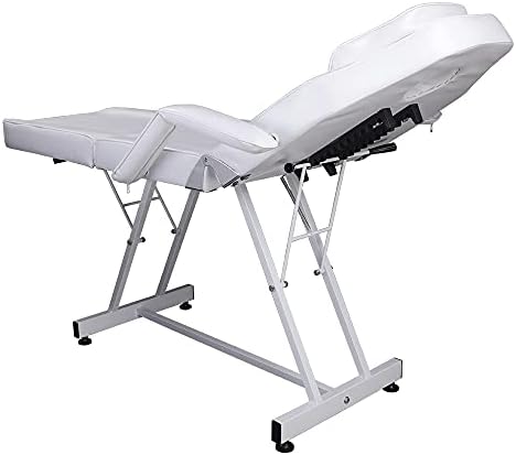 Дебела 75 190 x 84 x 78cm Прилагодлива убавина кревет за убавина салон спа сапа за масажа, стол за тетоважа бела
