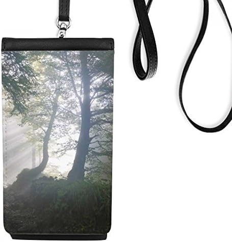 Природна глетка за шумски телефонски паричник чанта што виси мобилна торбичка црн џеб