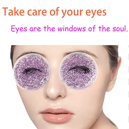 Гел очен мраз пакет, подлога за очите за ладење, ладење маски за очите топло ＆ ладен третман за напрегање на очите, оток на очите,
