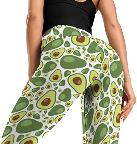 Uupkone High Weige Weisted Avocados Model Heals за жени, мека мека стомачна контрола за јога панталони за теретана за вежбање