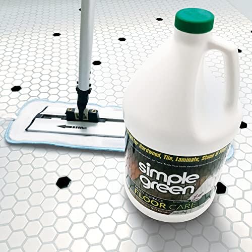 Едноставна зелена мулти -површина за нега на подот - чисти тврдо дрво, винил, ламинат, плочка, бетон и друго дрво - чистач на pH неутрален