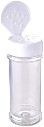 12 пакување од 6 Мл. Празни Проѕирни Пластични Шишиња За Зачини Со Бели Посипете Ги Горните Капаци За Чување И Издавање Сол, Засладувачи
