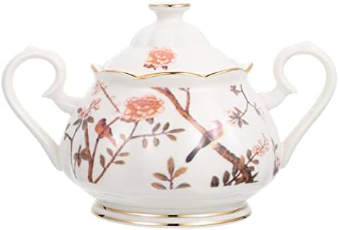 Clispeed кафе крема за чај чај садови порцелански сад за кафе, керамички чајник, цветни чајници керамички чај, цветаат лабава лисја