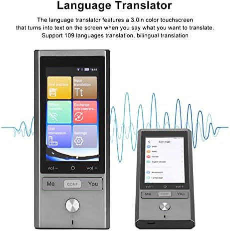 Уред за Преведувач На Јазик plllaaoo, Пренослив Уред За Инстант Преведувач,WIFI Преведувач SIM Картичка Вметнување 3.0 во Екран На Допир 109