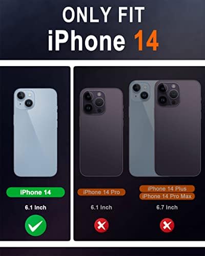 Шилдон Случај За iPhone 14 6.1 5G, оригинална Кожа Iphone 14 Паричник Фолио Случај [Магнетно Затворање] [Рфид Блокирање Картичка Слотови] [Kickstand] Целосна Заштита Случај Компати?