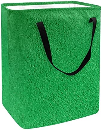 Печатење Со Текстура на зелен Цемент Склопувачка Пречка за Перење Алишта, 60 ЛИТРИ Водоотпорни Корпи За Перење Алишта Облека Играчки Складирање