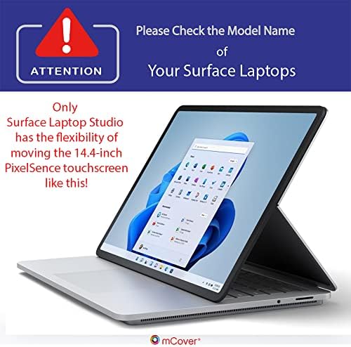 Mcover Case само компатибилен за 2021-2023 14.4 Microsoft Surface Laptop Studio Tealbook Computer - Clear