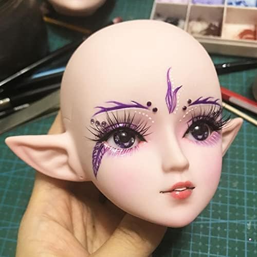 Есскирла кукла глава 1/ делови DIY cosplay Покривот на главата може да биде одвртена, може да ги смени очите, шминка на лицето, без очи