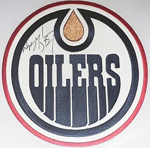 Вејн Грецки потпиша автентичен CCM Edmonton Oilers Jersey - JSA COA автентициран - Професионално врамен и Стенли Куп Фото 34x42