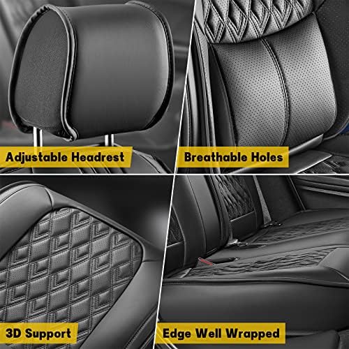 Пополнете ги капаците на седиштето на автомобилот со лумбална подлога, капаци на седиштата за автомобили за -2021 година Хонда Цивил Седан/Хечбек