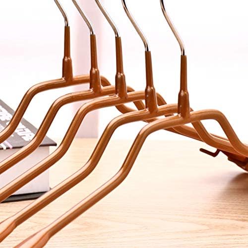 Hangers YQ WHJB со прилагодливи клипови, дополнителни закачалки за костуми за рамо, одржливо бразда без панталони за пакувања 10 пакувања