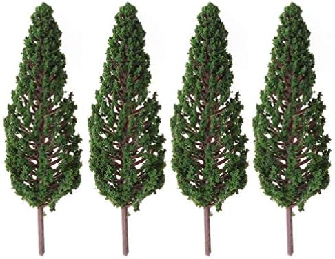 Vorcool 10 парчиња модели дрвја пејзаж Вудленд Сценија минијатурни дрвја распоредот на железнички предели на железничка пруга диорама архитектура