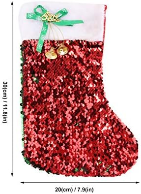 Амосфун Божиќни Чорапи Снешко Анимирани Новогодишни Украси Декорација На Ирваси Од Дрво Чорапи За Супа-Божиќен Украсен Чорап Божиќен Чорап Бонбони