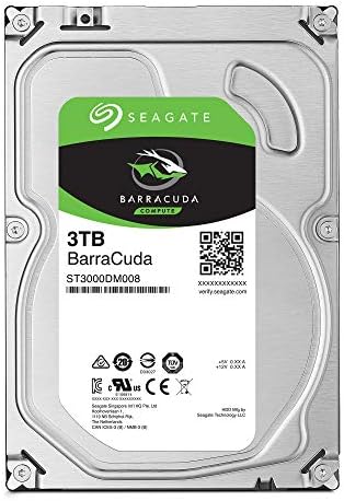 Seagate Barracuda 3TB Внатрешен хард диск HDD - 3,5 инчи SATA 6 GB/S 7200 RPM 64MB кеш за компјутерски десктоп компјутер