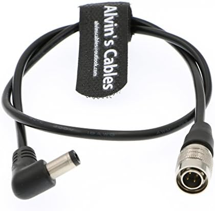 Каблите на Алвин 4 пински Hirose Male to DC Jack Power Cable за звучни уреди 633/644/688 ZOOM F8 BlackMagic Cinema Camera 4K