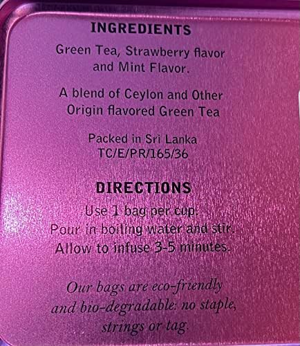 Комплетот за кригла на Jayејд Потер вклучува: 16 мл кригла розова iridescent | & | Калај канистер од 50 кесички со чај