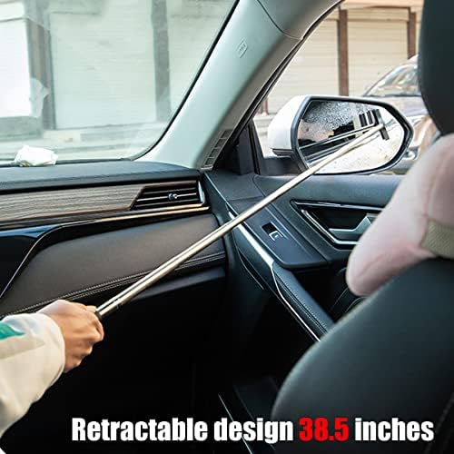 Wiper на ретровизори за ретровизори, мултифункционален телескопски бришач за огледала на автомобили, алатка за чистење на стакло