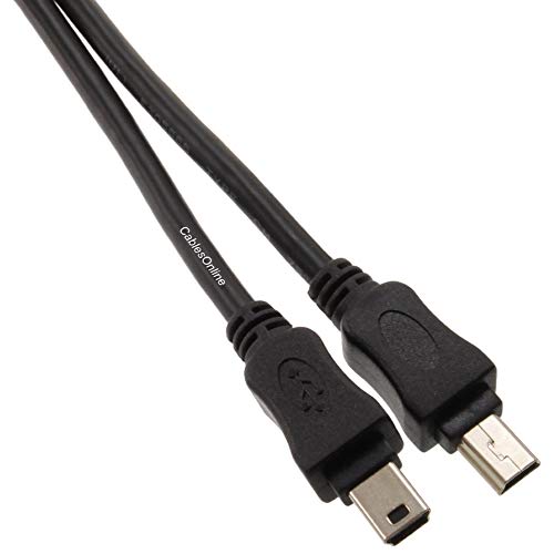 3FT CableSonline USB 2.0 Mini-B 5-PIN до Mini-B 5-пински машки/машки кабел, USB2-5503